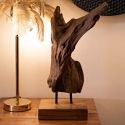 Escultura decorativa artesanal en madera de teca estilo étnico Rakat Venta
