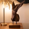 Escultura decorativa artesanal en madera de teca estilo étnico Rakat Venta