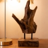 Escultura estilo étnico en madera de teca tallada a mano Taka Venta