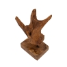 Escultura estilo étnico en madera de teca tallada a mano Taka Rebajas