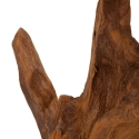 Escultura estilo étnico en madera de teca tallada a mano Taka Catálogo