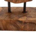 Escultura estilo étnico en madera de teca tallada a mano Taka Stock