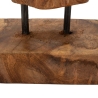 Escultura estilo étnico en madera de teca tallada a mano Taka Stock