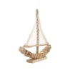 Escultura de velero en madera con red de tela 45x45x7cm Enok Catálogo