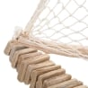 Escultura de velero en madera con red de tela 45x45x7cm Enok Stock