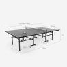 Mesa de ping pong profesional plegable con tensor de raqueta para pelotas Booster 274 x 152,5 cm 