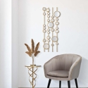 Panel decorativo diseño geométrico con espejos dorados Gloss Venta