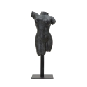 Figura decorativa busto mujer de resina negra Afrodite Promoción