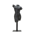 Figura decorativa busto mujer de resina negra Afrodite Promoción