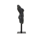 Figura decorativa busto mujer de resina negra Afrodite Oferta