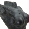 Figura decorativa busto mujer de resina negra Afrodite Rebajas