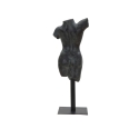 Figura decorativa busto mujer de resina negra Afrodite Descueto
