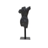 Figura decorativa busto mujer de resina negra Afrodite Descueto