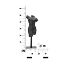 Figura decorativa busto mujer de resina negra Afrodite Stock