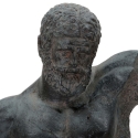 Figura decorativa busto de hombre en resina negra Ercole Oferta