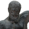 Figura decorativa busto de hombre en resina negra Ercole Oferta