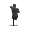 Figura decorativa busto de hombre en resina negra Ercole Catálogo