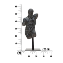 Figura decorativa busto de hombre en resina negra Ercole Stock
