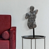 Figura decorativa busto de hombre en resina negra Ercole Venta