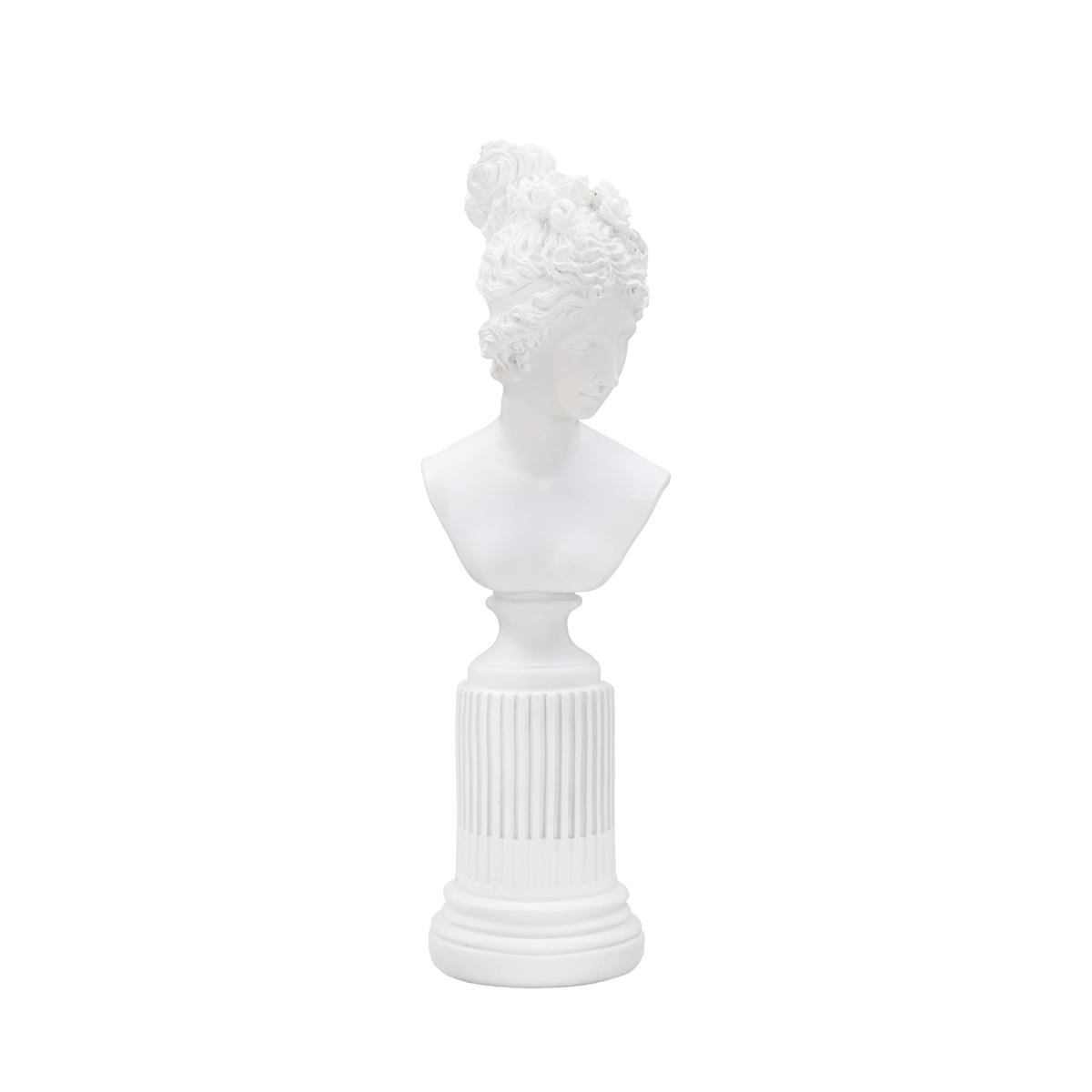 Figura escultura busto clásica de mujer en resina blanca Era Promoción Figura escultura busto clásica de mujer en resina blanca Era Promoción