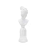 Figura escultura busto clásica de mujer en resina blanca Era Promoción