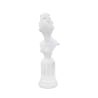 Figura escultura busto clásica de mujer en resina blanca Era Oferta
