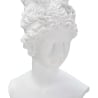 Figura escultura busto clásica de mujer en resina blanca Era Rebajas
