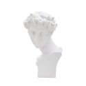 Escultura decorativa de resina blanca rostro masculino Enea Oferta