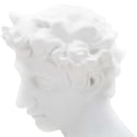 Escultura decorativa de resina blanca rostro masculino Enea Rebajas