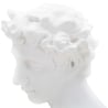 Escultura decorativa de resina blanca rostro masculino Enea Rebajas