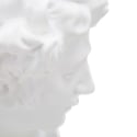 Escultura decorativa de resina blanca rostro masculino Enea Descueto