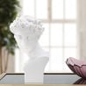 Escultura decorativa de resina blanca rostro masculino Enea Venta