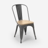 sillas estilo industrial diseño barra cocina steel wood light 
