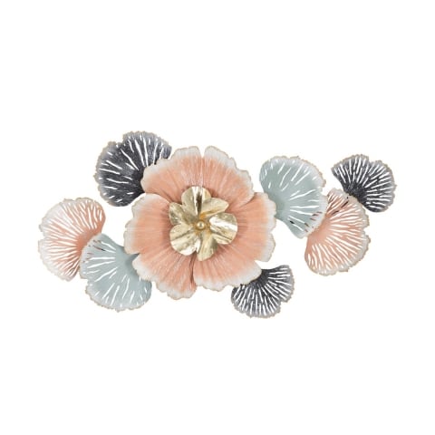Panel decorativo 3D de pared con flores y hojas 93x7,5x53cm Softy Promoción
