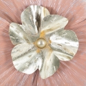 Panel decorativo 3D de pared con flores y hojas 93x7,5x53cm Softy Oferta