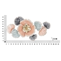 Panel decorativo 3D de pared con flores y hojas 93x7,5x53cm Softy Catálogo