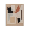 Cuadro abstracto pintado en lienzo estilo boho chic 100x80 cm Seyla Promoción
