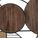 Panel decorativo de pared madera metal boho chic 134x69cm Woody Descueto