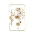 Panel decorativo de pared 3D en metal dorado 80x49,5 cm Goldy Promoción