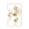 Panel decorativo de pared 3D en metal dorado 80x49,5 cm Goldy Promoción