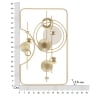 Panel decorativo de pared 3D en metal dorado 80x49,5 cm Goldy Descueto