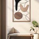 Panel decorativo 3D moderno de madera y metal para pared Astroy Venta