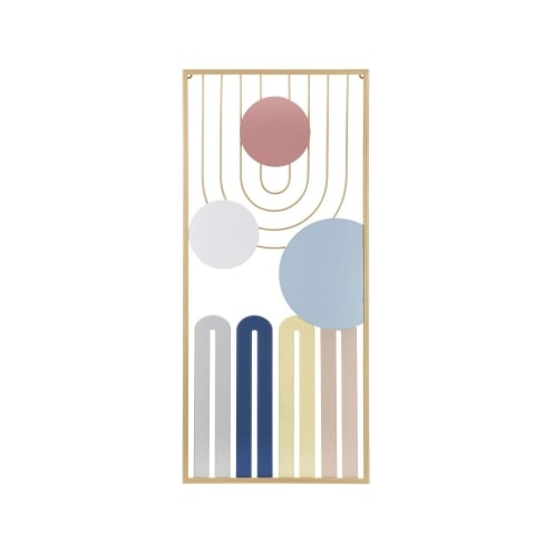 Panel decorativo de pared 3D moderno en metal de colores Avira Promoción