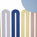 Panel decorativo de pared 3D moderno en metal de colores Avira Descueto
