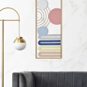 Panel decorativo 3D de pared en metal multicolor abstracto Darnok Venta