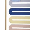 Panel decorativo 3D de pared en metal multicolor abstracto Darnok Descueto