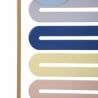 Panel decorativo 3D de pared en metal multicolor abstracto Darnok Descueto