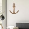 Escultura de pared con forma de ancla en madera 46x39 cm Nature Venta