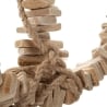 Escultura de pared con forma de ancla en madera 46x39 cm Nature Rebajas