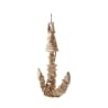 Escultura de pared con forma de ancla en madera 46x39 cm Nature Descueto